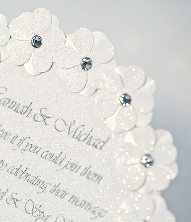 Daisy Chain Wedding Invitation